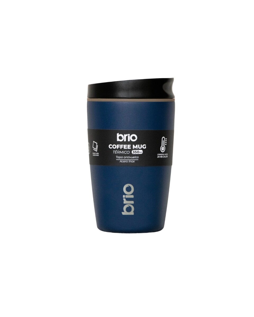 Vaso Térmico brio Café Jarra Mug 350ml Acero Inoxidable - Azul 