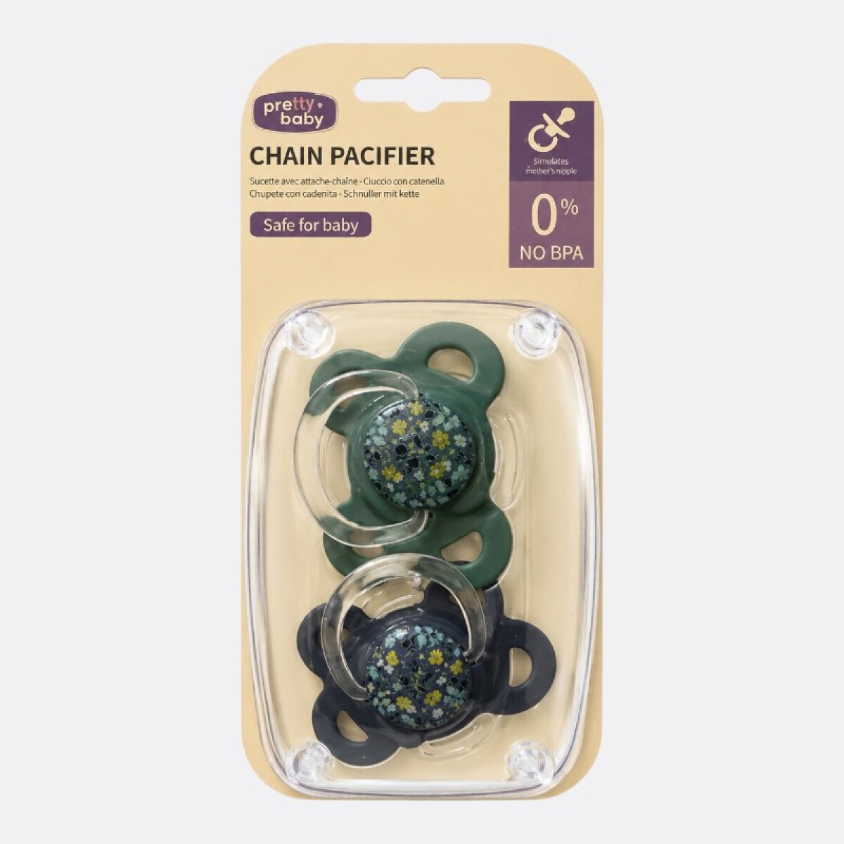 Set X2 Chupetes +6 Meses - Azul 