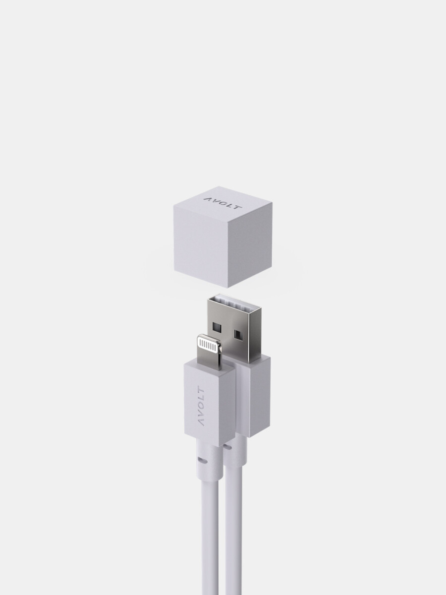 Cable 1 usb a to lightning, 1. - Gris 
