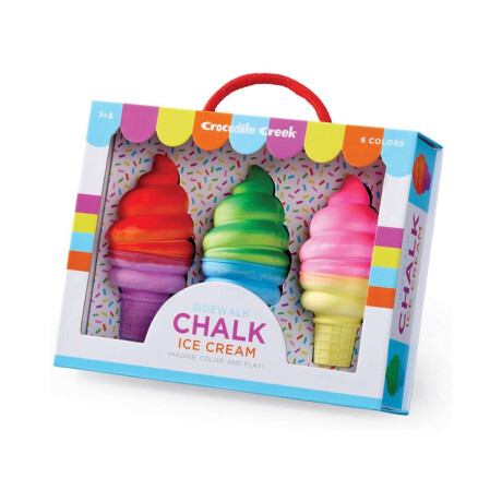 Set de Tiza de Piso para Jugar con Forma Crocodile Creek Conos De Helados