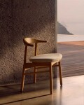 Silla desenfundable Timons de madera maciza de roble con acabado natural FSC Mix Credit Silla desenfundable Timons de madera maciza de roble con acabado natural FSC Mix Credit