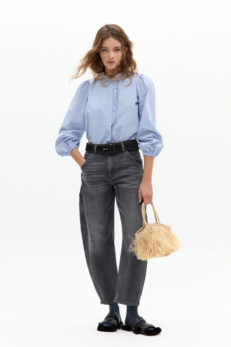 Camisa Gaia en Algodón Rupert Stripes