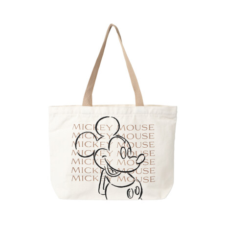 Bolsa de compras Mickey beige
