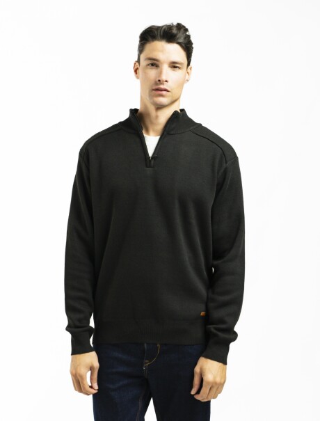 Sweater Medio Cierre Porto Negro