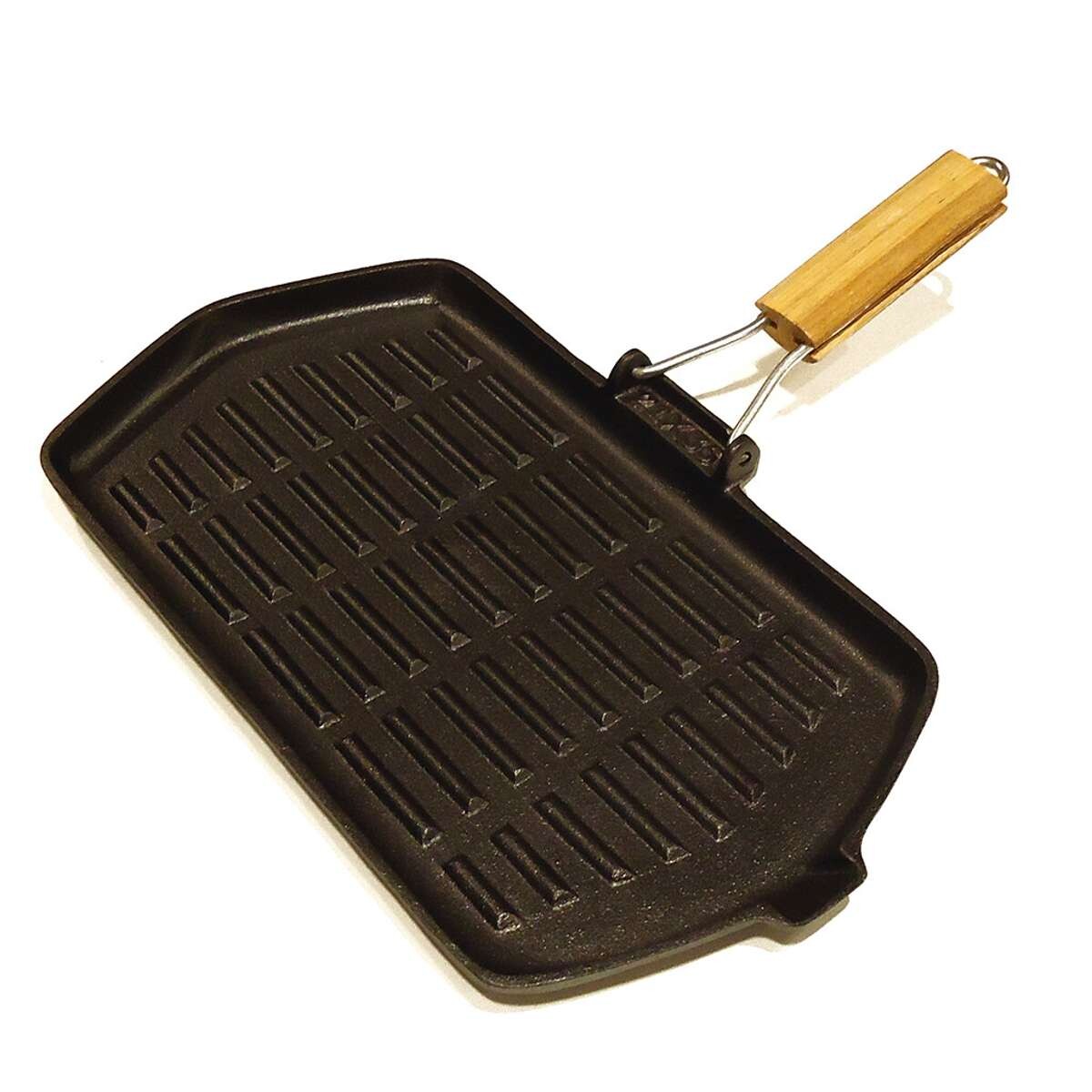 Plancha Gril C/ Mango - Madera Hierro. 21X35Cm 