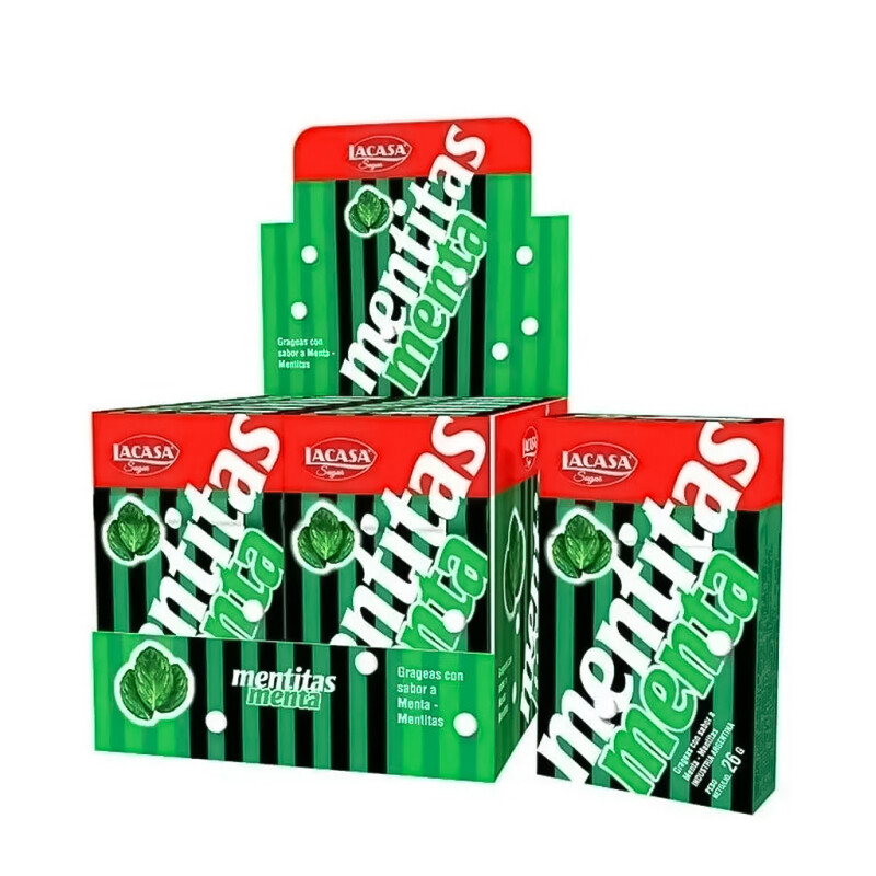 Mentitas Menta Lacasa X 12 Unidades 26g Caramelos Grageas Mentitas Menta Lacasa X 12 Unidades 26g Caramelos Grageas