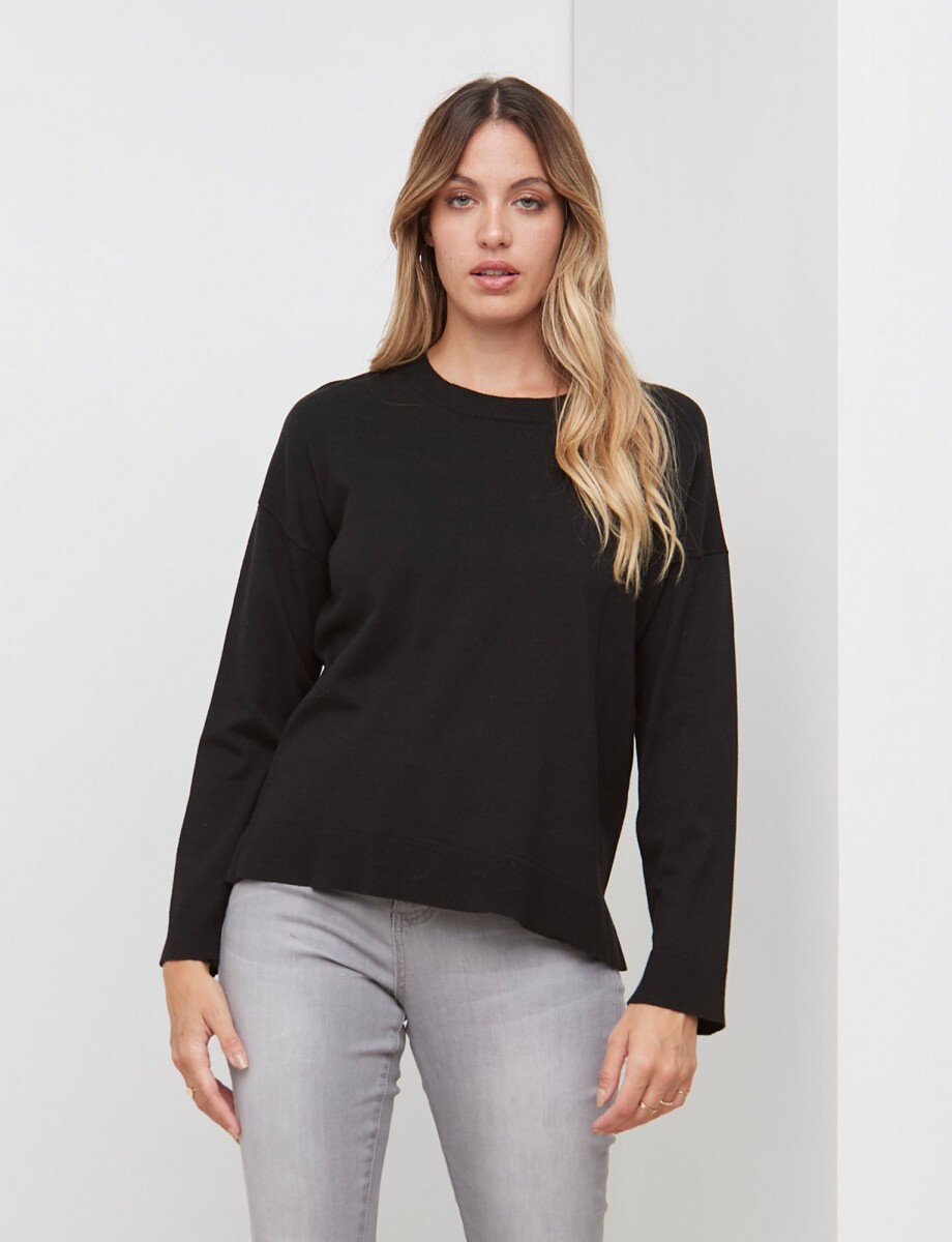Buzo Cuello Redondo - Negro 