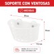 Soporte con ventosas TRANSPARENTE