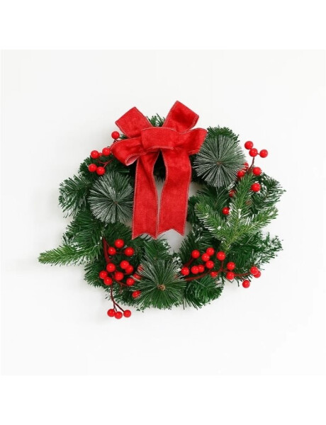 CORONA NAVIDEÑA ROJA 30 CM. CORONA NAVIDEÑA ROJA 30 CM.