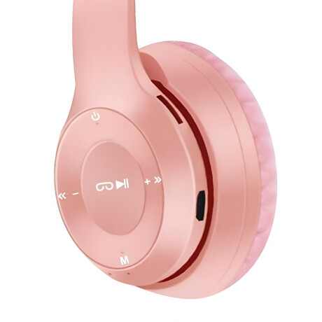 Auriculares Inalambricos De Niño Ledstar Cat Rosado Auriculares Inalambricos De Niño Ledstar Cat Rosado