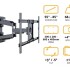 Soporte Tv Movil DE PARED Doble Brazo De 55 A 85 . Soporte Tv Movil DE PARED Doble Brazo De 55 A 85 .