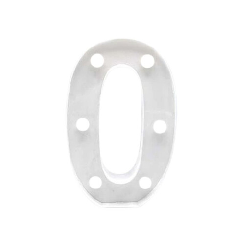 Número Blanco 16cm 0