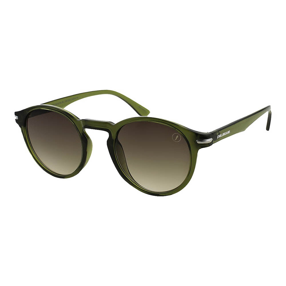 Lentes de sol Colecao P1 2026 Redondo Gradiente Verde/Verde