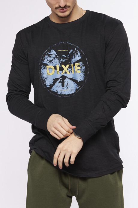 T-SHIRT ML CREATE DIXIE Negro