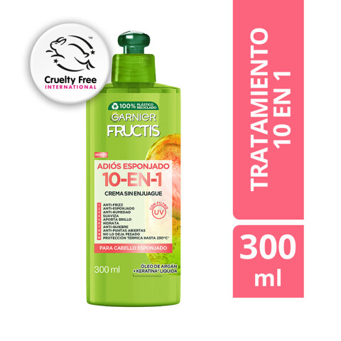 Adiós esponjado Garnier Fructis Crema para peinar 10 en 1