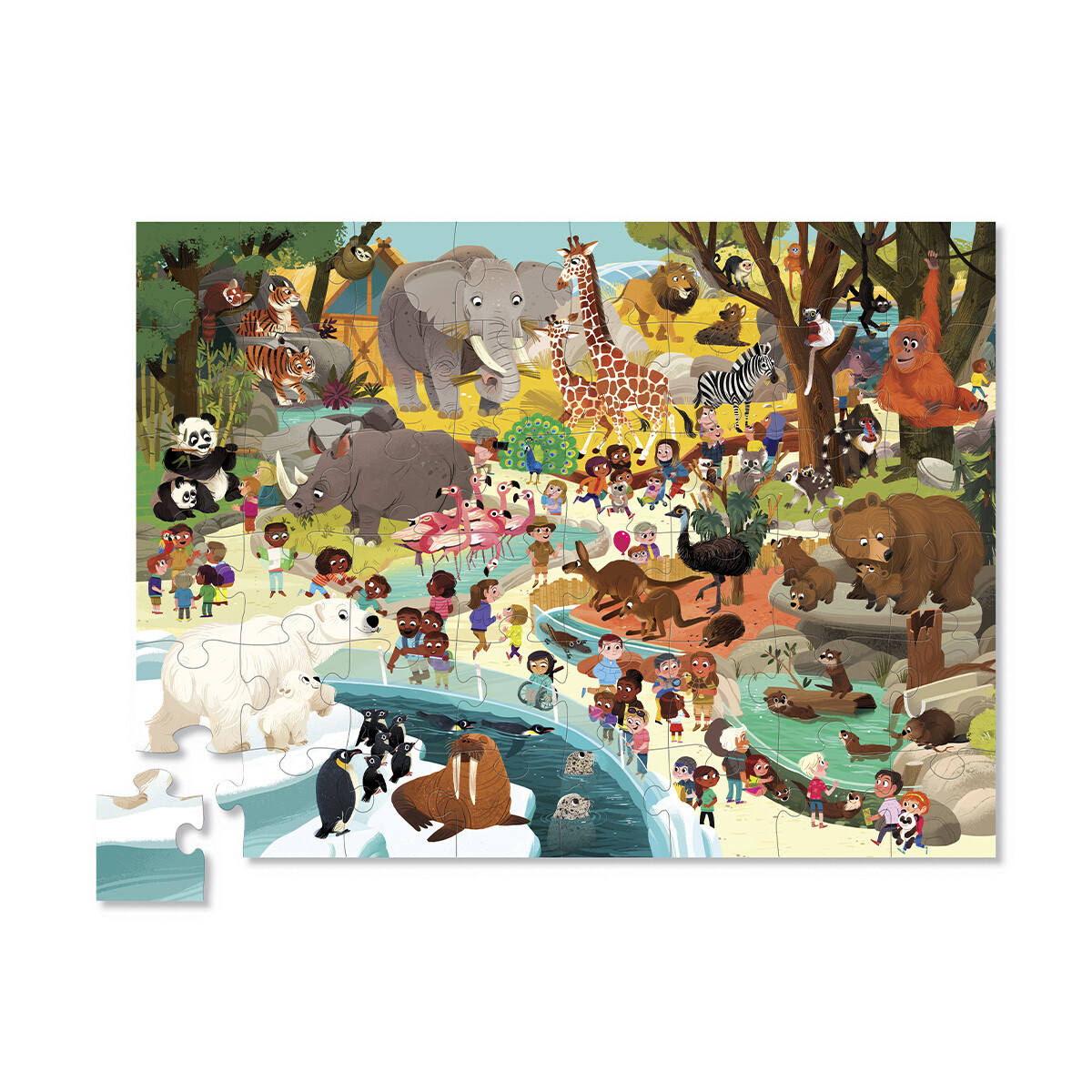 Puzzle Crocodile Creek 48 Piezas 45 cm x 60 cm - ZOO — Cartoons