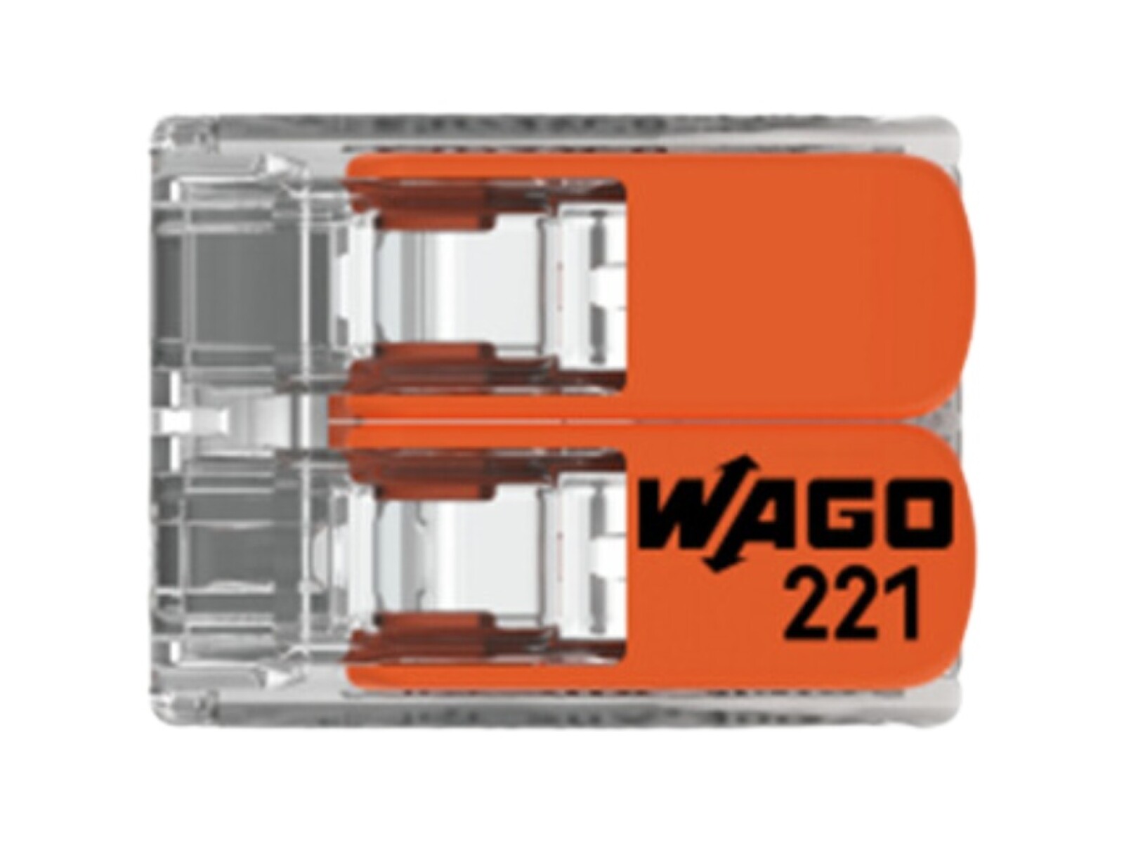 CONECTOR/EMPALME RAPIDO WAGO 221/412 - 0,5 A 4MM2 - 2 CONEX 