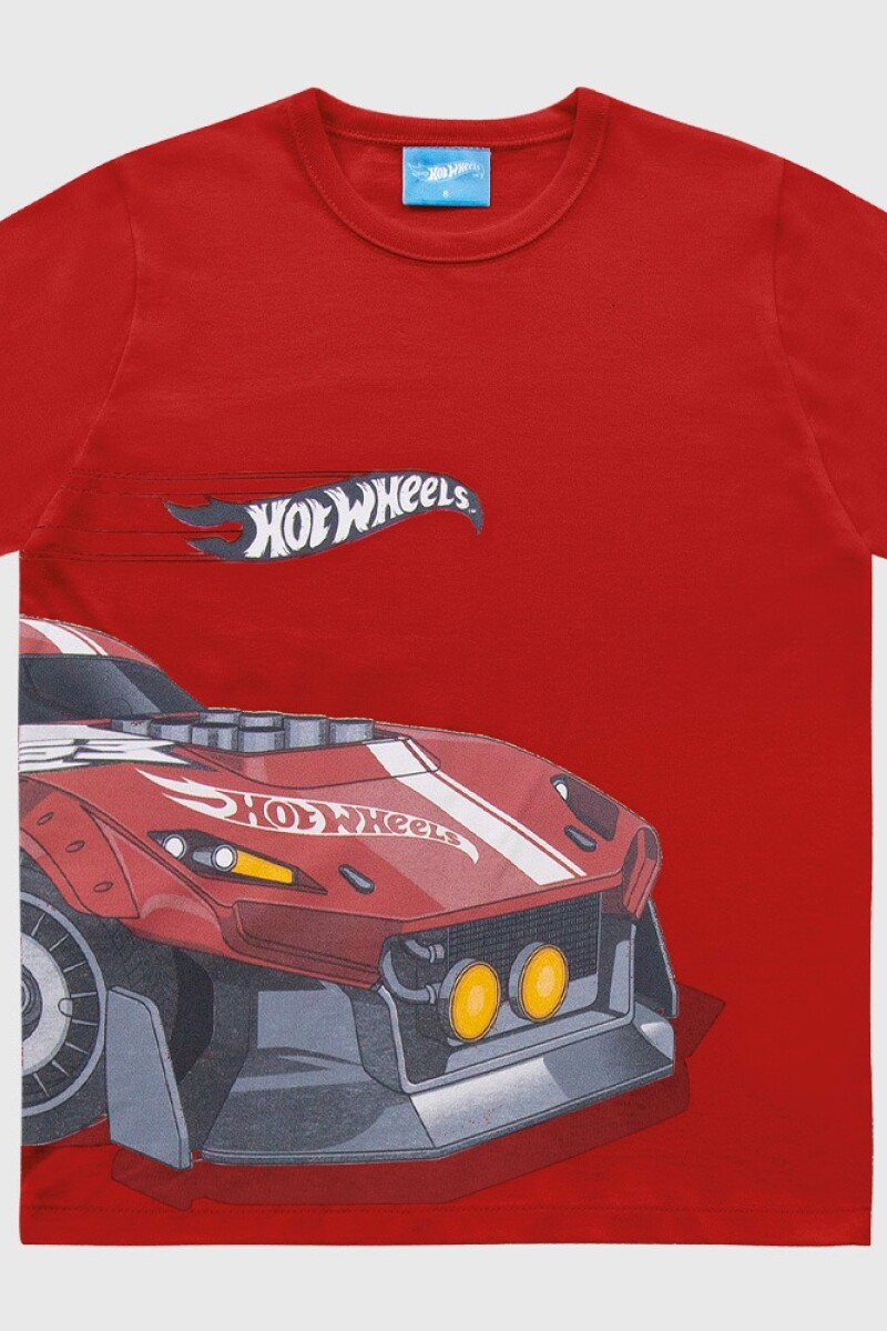 Remera con Infantil. Rojo