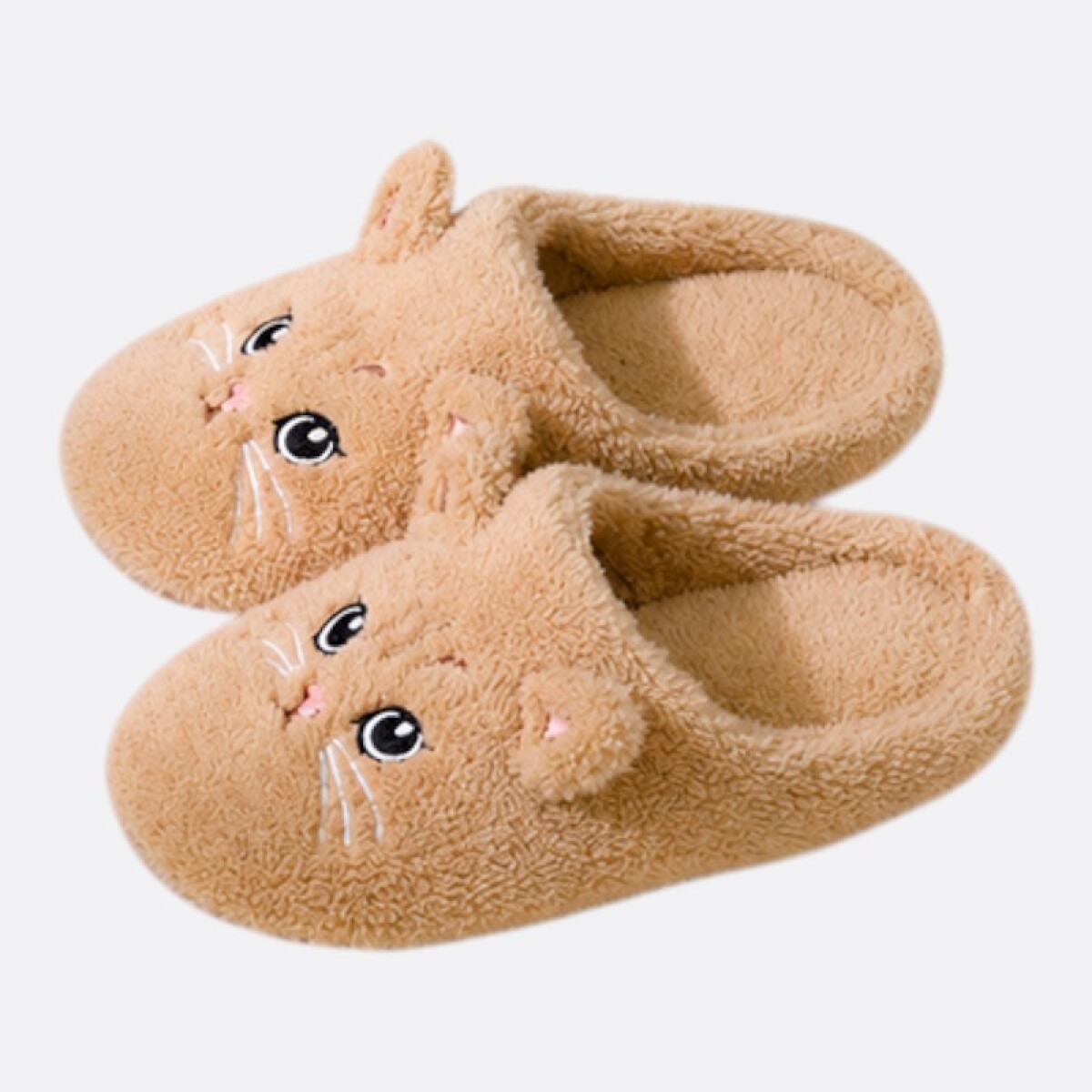 Pantuflas Gatito Varios Colores - Marrón 
