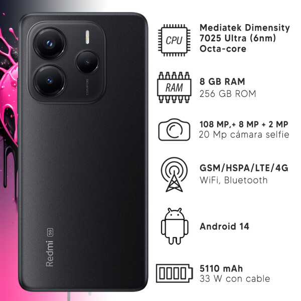 Xiaomi Redmi Note 14 4g NEGRO