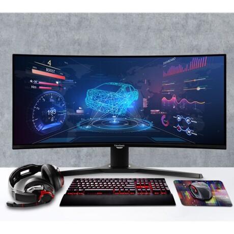 ViewSonic OMNI Gaming VX3418-2KPC - Monitor LED - gaming - curvado - 34" - 3440 x 1440 WQHD @ 144 Hz - MVA - 300 cd/m² - 4000:1 ViewSonic OMNI Gaming VX3418-2KPC - Monitor LED - gaming - curvado - 34" - 3440 x 1440 WQHD @ 144 Hz - MVA - 300 cd/m² - 4000:1