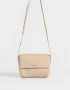 Bandoleras Special Price Clasico Bandolera Cuerina Solapa - Marron Beige