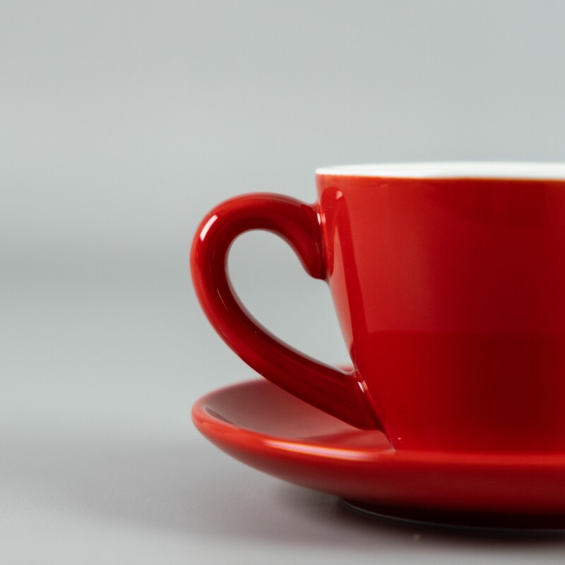 Taza Te 160ml c/ Plato 14cm Rojo Choosing Taza Te 160ml c/ Plato 14cm Rojo Choosing