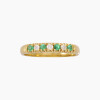 Anillo en oro 18K medio sin fin con esmeraldas y brillantes Anillo En Oro 18k Medio Sin Fin Con Esmeraldas Y Brillantes