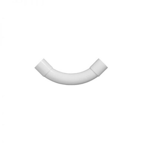 Codo 90° plástico blanco sin rosca, diámetro 32mm C33332
