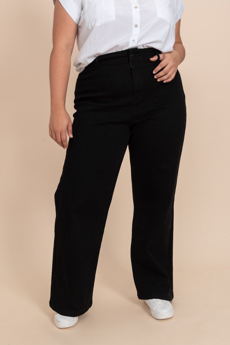 Pantalon ancho Negro