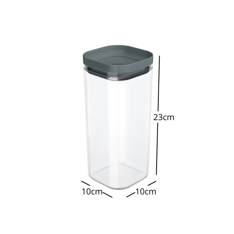 Set x3 Pote hermético 1,5L TRANSPARENTE