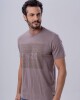 Remera manga corta Taupe
