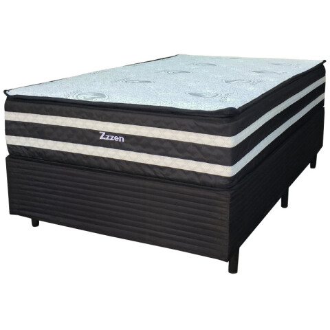 Sommier ZZZEN - 1 Plaza y Media - Espuma EPS Y Pillow Top - 110x188x72 - 180 Kg Sommier ZZZEN - 1 Plaza y Media - Espuma EPS Y Pillow Top - 110x188x72 - 180 Kg
