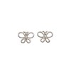 Caravanas Mariposa-Plata 925-Sin piedra-CA3477 sinpiedra
