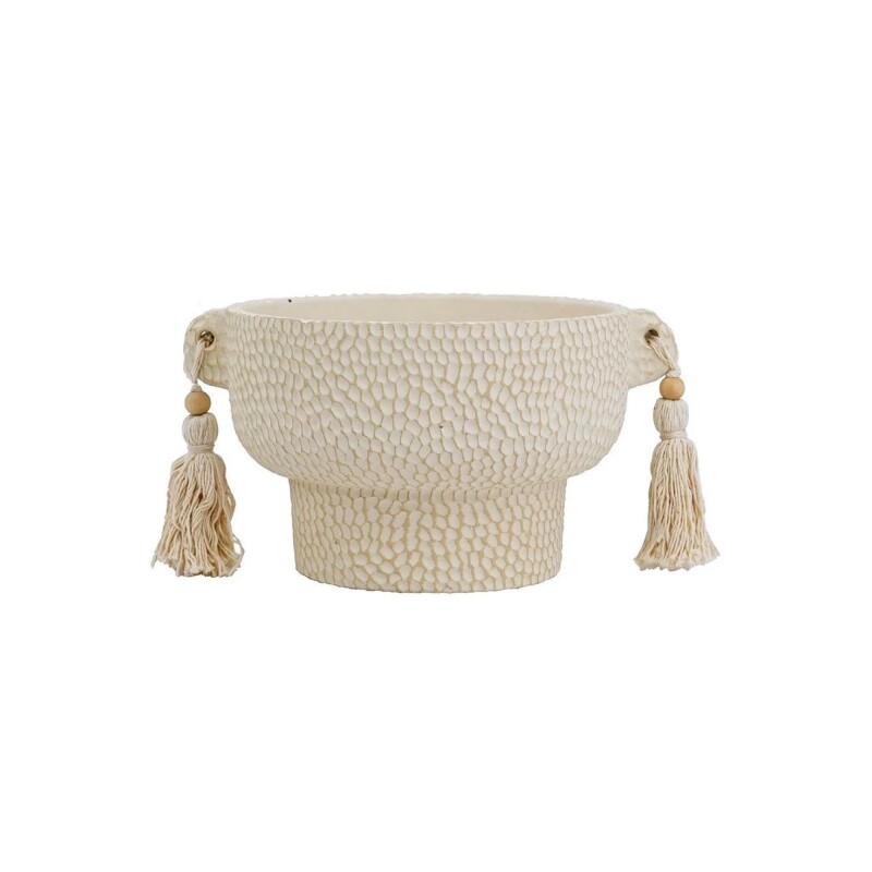 MACETA BAJA C/BORLAS 22x18x12CM CEMENTO MACETA BAJA C/BORLAS 22x18x12CM CEMENTO