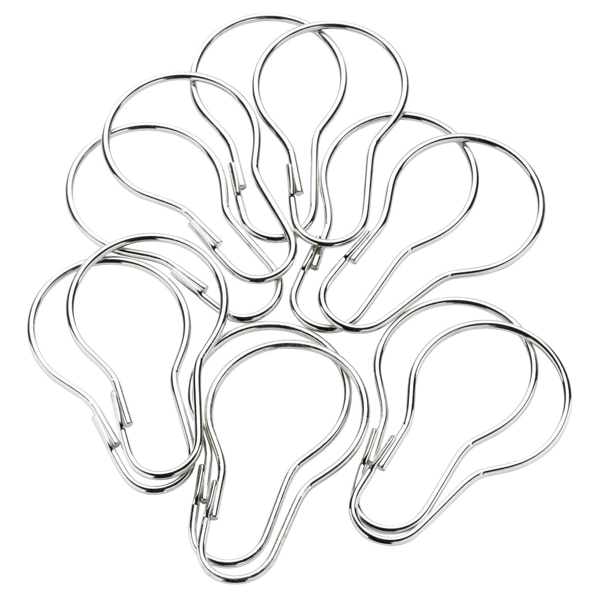 Anillas cortina de ducha VARA 12 u. metal 