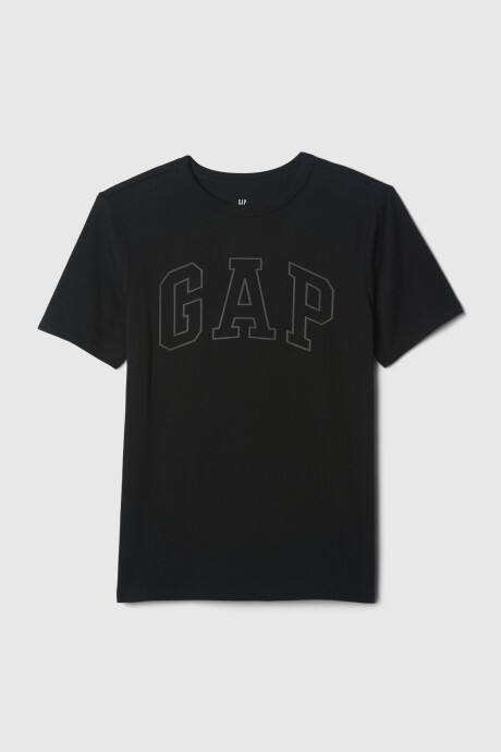 Remera Logo Gap Niño True Black