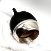 Mate forrado en cuero con boca de plata y virola cincelada Mate forrado en cuero con boca de plata y virola cincelada
