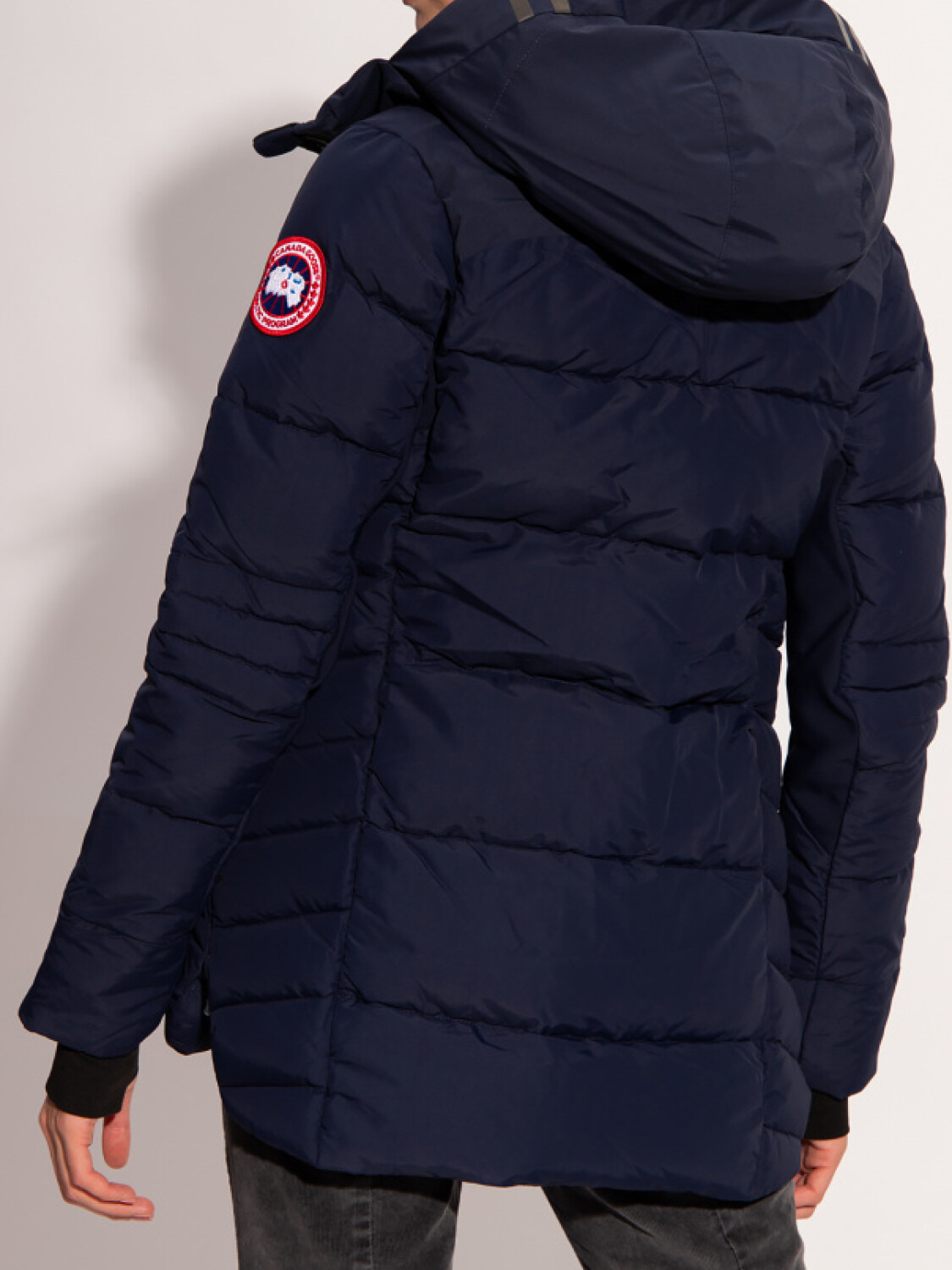 Canada Goose -Chaqueta de poliéster rellena de plumas con capucha, Hybridge coat Azul