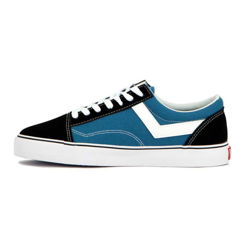 Pony Champion Old School Casual Lona-Gamuza Azul-Negro Azul-Negro