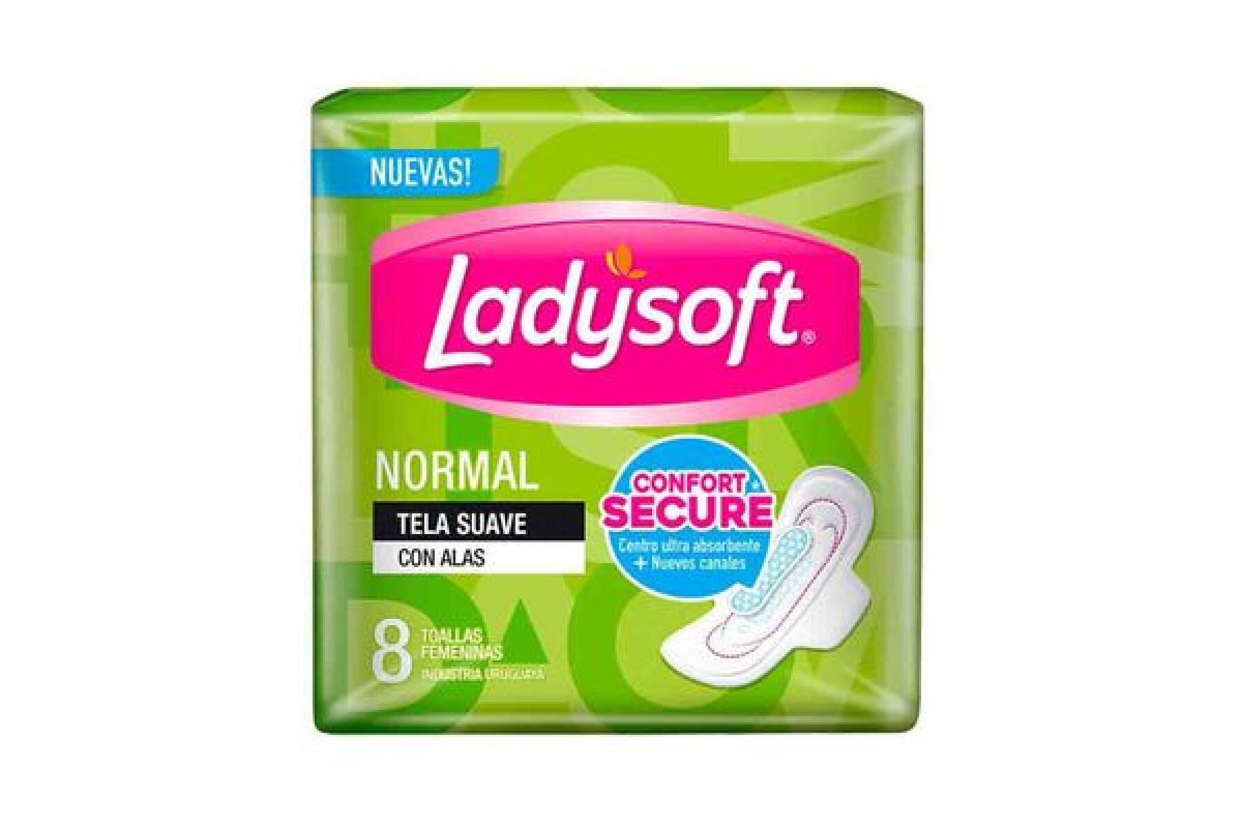 Ladysoft Toallitas Normal con Alas 8 Unidades – Higiene Personal Compacta