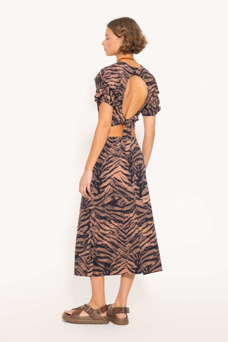POLLERA RIO Leopardo