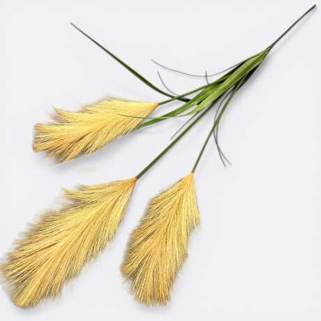 Rama Tres Plumerillos Estepa Amarillo