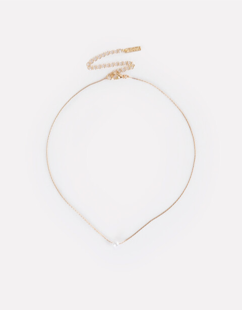 Cadena Corta con Dije Special Price Cadena Corta Con Dije Perla - Dorado