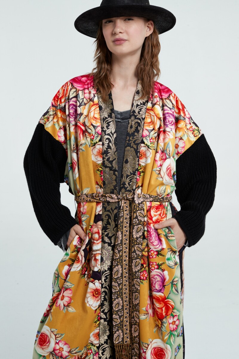 VENERA VELVET KIMONO Multicolor