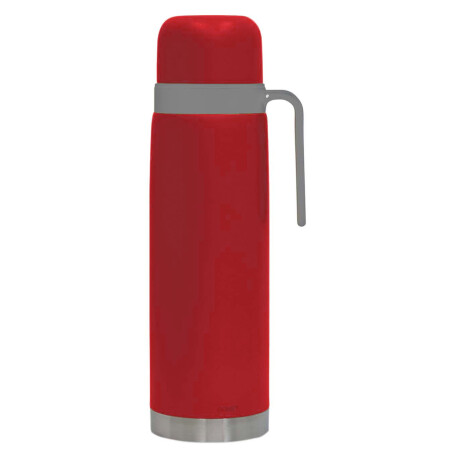 Termo Acero Inox 1Lt c/Manija Fija Mantiene Frío Calor Comet Rojo