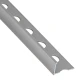 Perfil Aluminio En L 10Mm 2.6 Mts Plata Brillo Alumacer