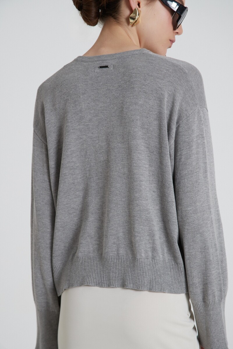 CARDIGAN AGEN Gris Melan