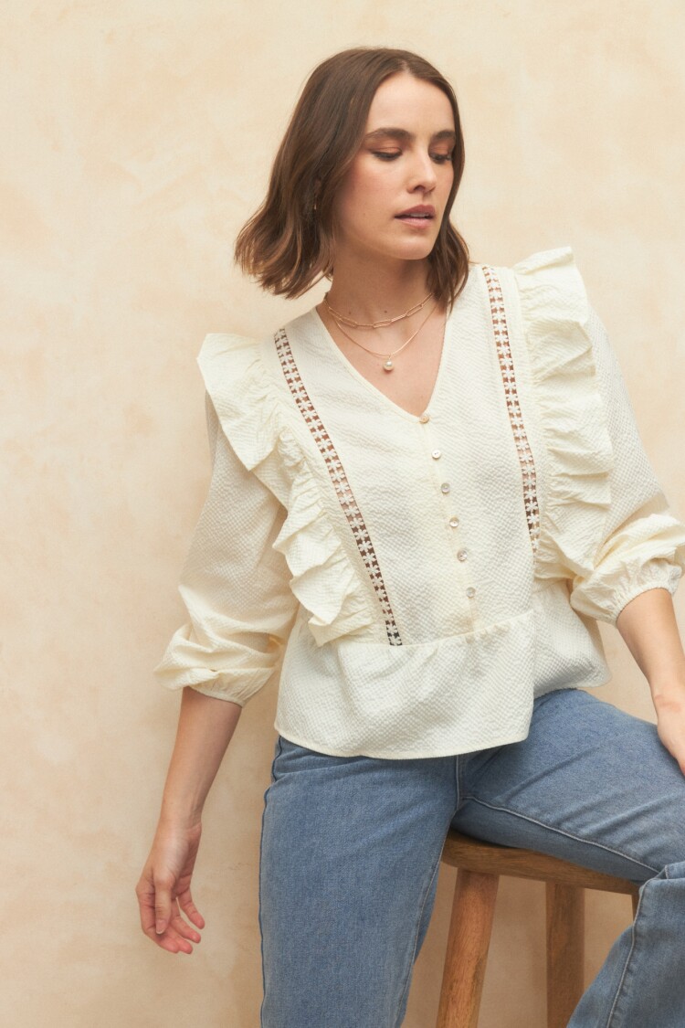 BLUSA FRANCESCO Blanco