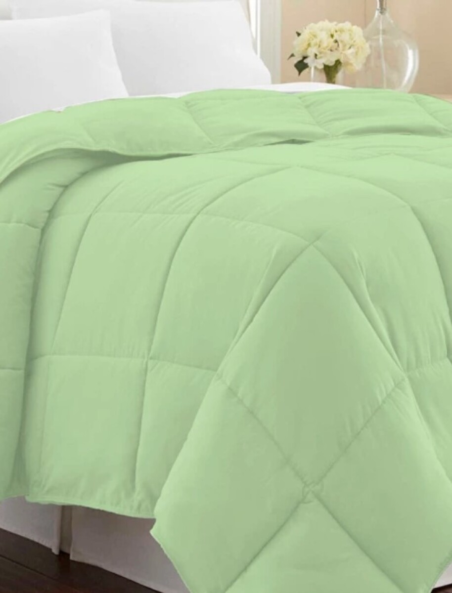 Acolchado De Plumas Dohler Home Class 220x240cm - VERDE MENTA 